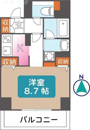 車道駅 徒歩4分 15階の物件間取画像